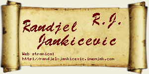 Ranđel Jankićević vizit kartica